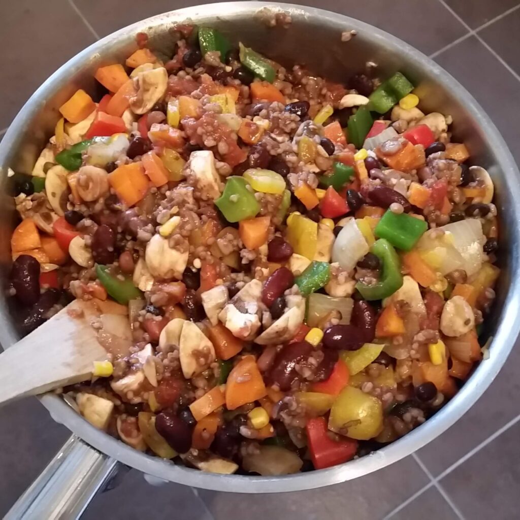 Niki's vegan chilli recipe