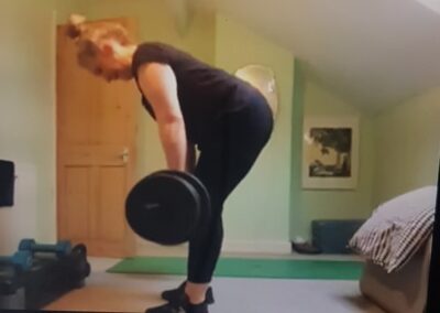 remote training client deadlift